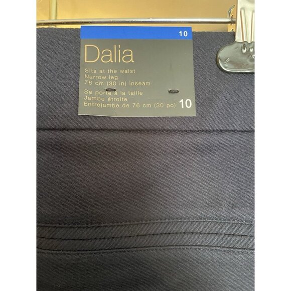 Dalia Navy Dress Pants Women's Size 10 Classic Fit Work Casual Trousers - Picture 4 of 4